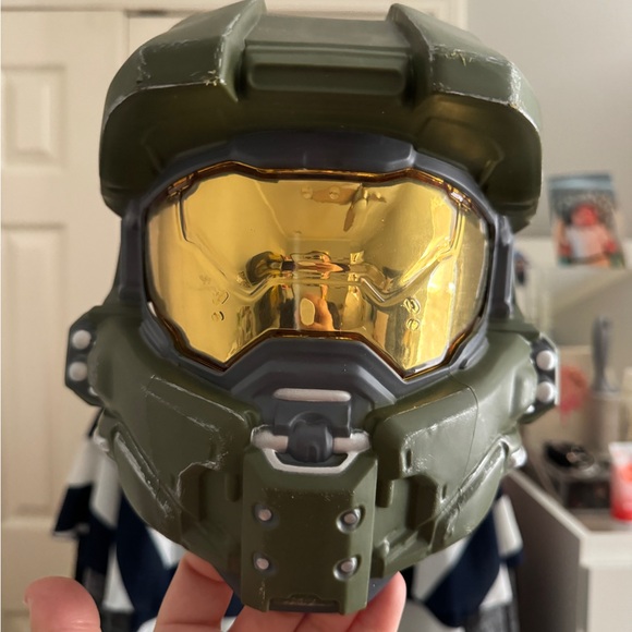 Master Chief Green Armor Suit with Helmet Halo Game Costume Age 8 Medium - Picture 2 of 6